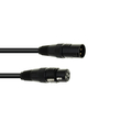 DMX Kabel XLR 3 polig  5m schwarz
