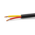 Speaker cable 2x2.5mm round black 15m